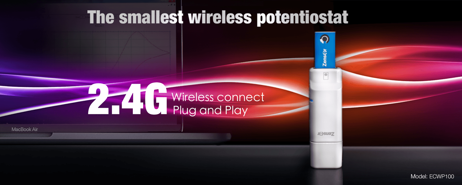 The smallest wireless potentiostat Zensor R&D-ECWP100