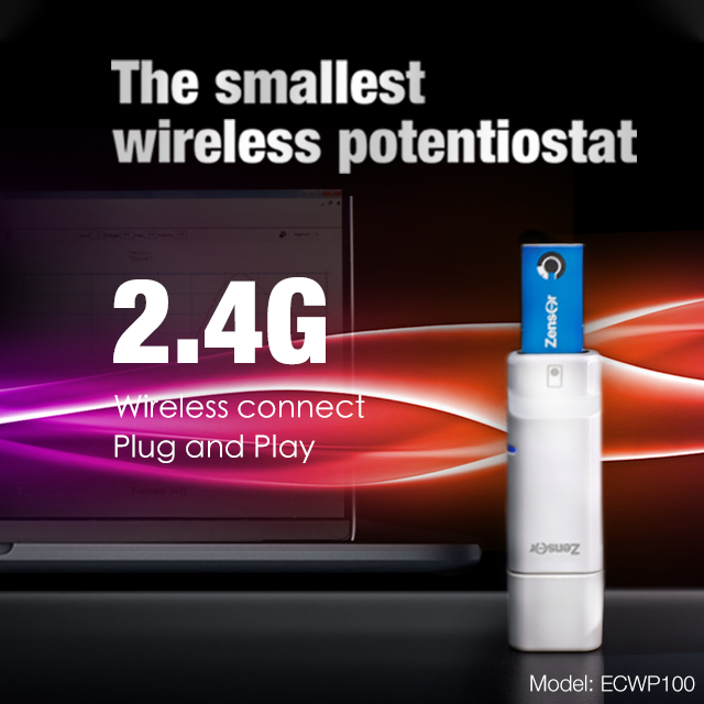 The smallest wireless potentiostat Zensor R&D-ECWP100
