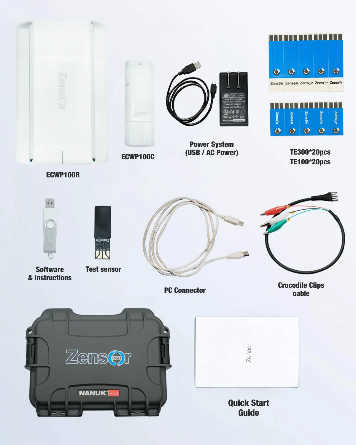 無線電化學分析儀/工作站/恆電位儀的外觀尺寸-Zensor R&D-ECWP100
