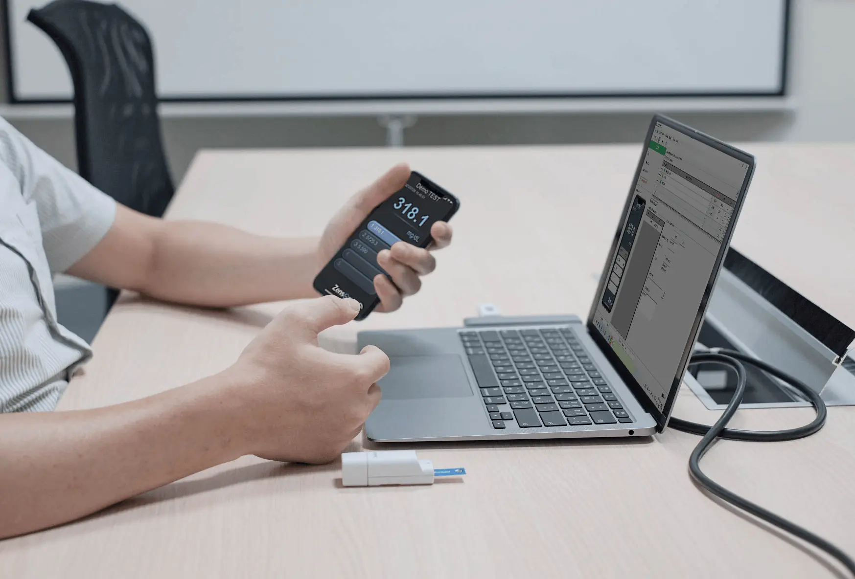 live Demo &sensor  prototype development with wireless
potentiostat -Zensor R&D ECWP100-single