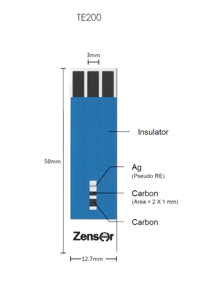 Gold(Au) three electrode electrochmical Screen printed electrodes & Interdigitated electrodes-Zensor R&D-SPE